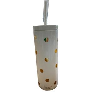 KATE SPADE 20 oz. Acrylic Tumbler with Gold Dots